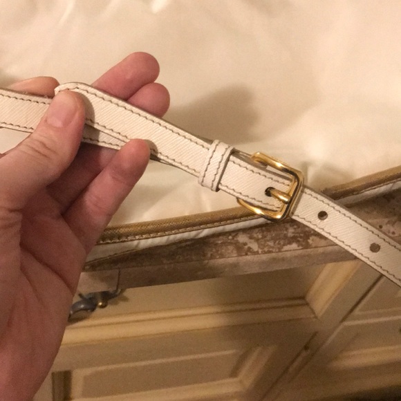 Gold and white Prada shoulder/ handbag - Picture 6 of 8